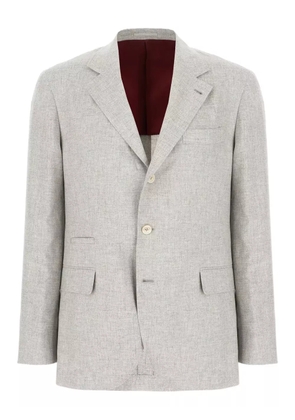 Brunello Cucinelli single-breasted blazer - Grey
