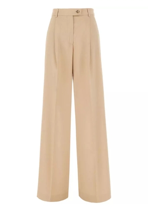 Sportmax virgin wool wide-leg trousers - Neutrals