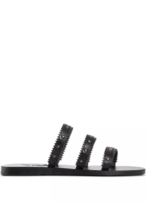 Ancient Greek Sandals Prostasia studded zigzag sandals - Black