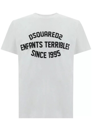 DSQUARED2 logo-print cotton T-shirt - White