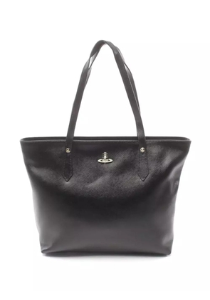 Vivienne Westwood Pre-Owned Orb-plaque tote bag - Black