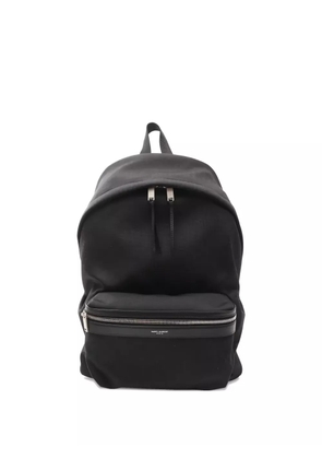 Saint Laurent Pre-Owned 20s leather-trimmed backpack - Black