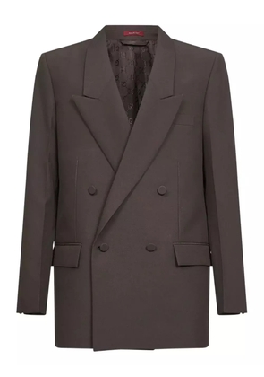 Gucci double-breasted peak-lapels blazer - Brown