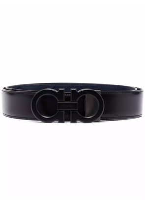 Ferragamo logo-buckle leather belt - Black