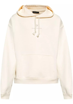 Giuseppe Zanotti LR-63 drawstring hoodie - Neutrals
