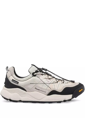 FLOWER MOUNTAIN suede logo-detail sneakers - Neutrals