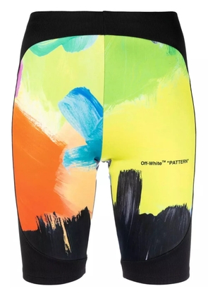 Off-White Brush Stroke biker shorts - Black