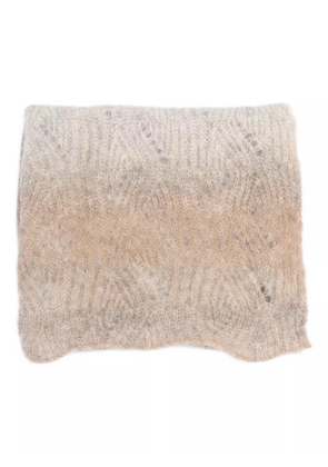 Kangra brushed-finish scarf - Neutrals