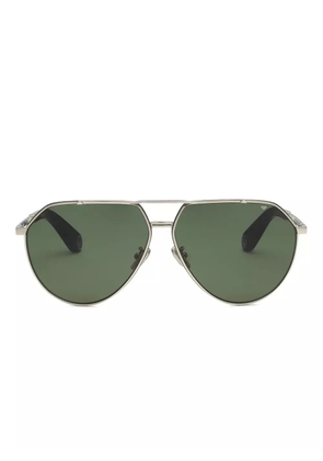 Philipp Plein Eyewear double-bridge pilot-frame sunglasses - Silver