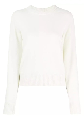 SHANG XIA cut-out crew-neck jumper - White