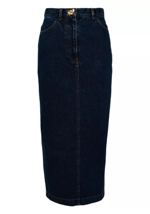 Oscar de la Renta denim pencil skirt - Blue
