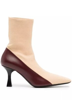 NEOUS Ruch 80mm two-tone boots - Neutrals