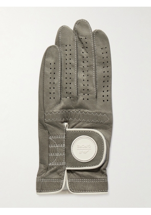 Mr P. - G/FORE Golf Logo-Appliquéd Leather Left Hand Glove - Men - Green - S