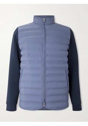 Peter Millar - Winsome Hybrid Tech-Jersey and Quilted Shell Jacket - Men - Blue - S