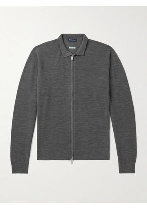 Peter Millar - Excursionist Flex Merino Wool-Blend Zip-Up Sweater - Men - Gray - S