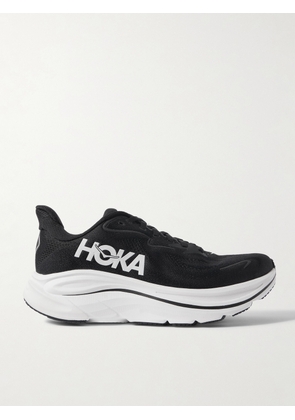 Hoka - Clifton 10 Rubber-Trimmed Jacquard Running Sneakers - Men - Black - US 7