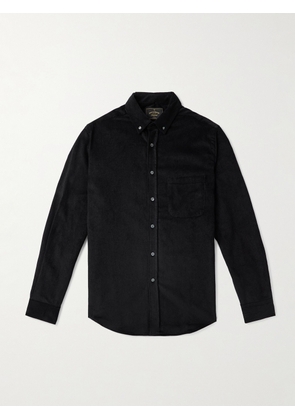 Portuguese Flannel - Lobo 2.0 Button-Down Collar Cotton-Corduroy Shirt - Men - Black - XS