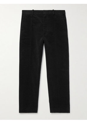The Row - Zuma Slim-Fit Cropped Cotton-Moleskin Trousers - Men - Black - UK/US 30