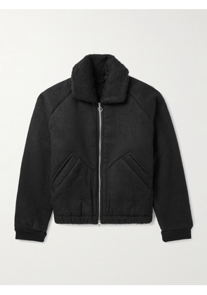 A Kind Of Guise - Gobi Bear Cropped Wool and Cotton-Blend Bomber Jacket - Men - Black - S