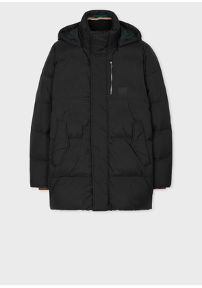 Paul Smith Black Water Repellent Mid-Length Down Coat