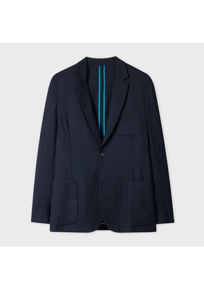 Paul Smith A Suit To Travel In - Navy Wool Unlined Blazer Blue