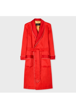 Daniel Hanson For Paul Smith - Red Linen And Silk Dressing Gown Multicolour
