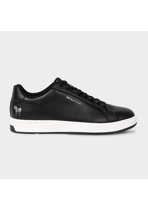 PS Paul Smith Black Leather 'Albany' 'Zebra' Trainers