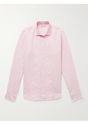 Orlebar Brown - Giles Linen Shirt - Men - Pink - XS