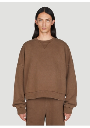 Entire Studios Boxy Crewneck Sweatershirt -  Sweatshirts Brown L