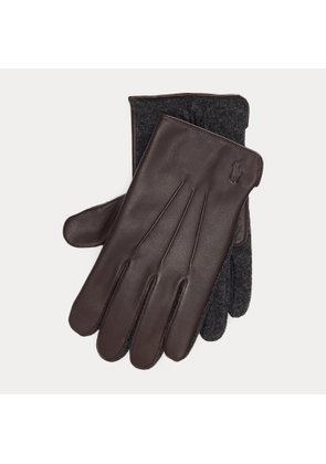 Insulated Sheepskin-Paneled Touch Gloves