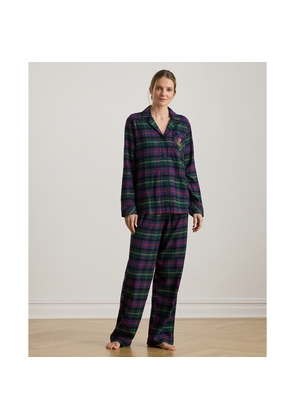 Plaid Brushed Twill Sleep Set
