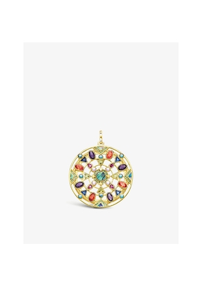 Womens Thomas Sabo Paradise Colours 18ct Yellow Gold-Plated Gemstone Pendant