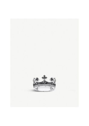 Mens Thomas Sabo Rebel Kingdom Crown Silver Ring