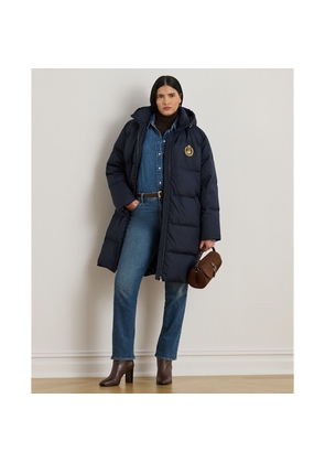 Curve - Crest-Patch Hooded Quilted Down Coat