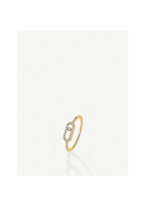Messika Move Uno 18ct Yellow-Gold and 0.09ct Brilliant-Cut Diamond Ring