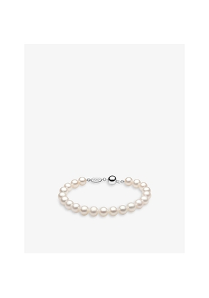 Yoko London Classic 18ct White-Gold and Freshwater-Pearl Bracelet