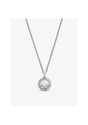 Chopard Happy Diamonds Icons 18ct White-Gold and 0.35ct Diamond Necklace