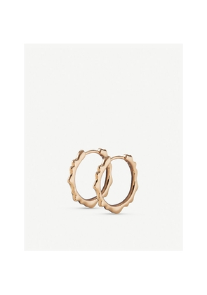 Womens Monica Vinader Siren 18ct Gold-Plated Hoop Earrings