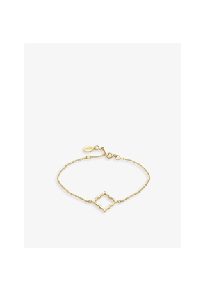 Womens La Maison Couture With Love Darling #11 Community 14ct Yellow Gold-Plated Vermeil Sterling-Silver and Cubic Zirconia Pendant Bracelet