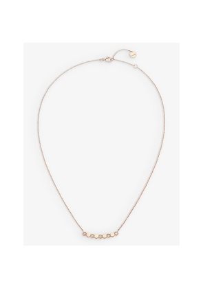 Bee De Chaumet 18ct Rose-Gold and 0.20ct Diamond Necklace