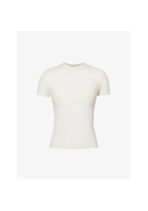 Womens Adanola Round-Neck Slim-Fit Stretch-Cotton T-Shirt