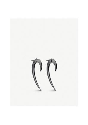 Womens Shaun Leane Hook Rhodium-Plated Earrings