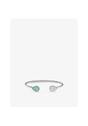 Boucheron Serpent Bohème 18ct White-Gold, 1.1ct Aquaprase Bracelet
