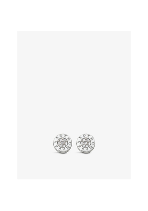 Womens Thomas Sabo Classic Sterling-Silver and Cubic Zirconia Stud Earrings