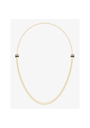 Boucheron Quatre Classique 18ct Yellow-, White- Brown and Rose-Gold and 0.24ct Brilliant-Cut Necklace
