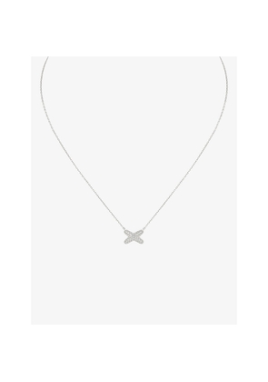 Chaumet Jeux De Liens 18-Carat White Gold and Diamond Pendant Necklace