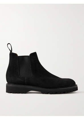 John Lobb - Lawry New Standard Suede Chelsea Boots - Men - Black - UK 6