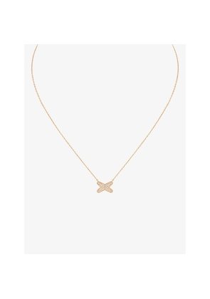 Chaumet Jeux De Liens 18-Carat Rose Gold and Diamond Pendant Necklace