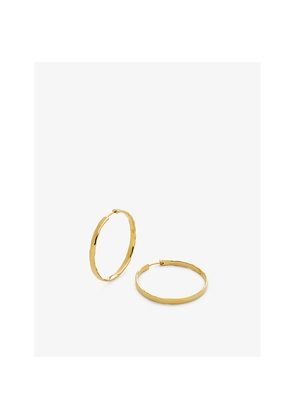 Womens Monica Vinader Siren Muse Large 18ct Yellow Gold-Plated Vermeil Sterling-Silver Hoop Earrings