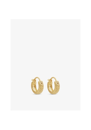 Womens Monica Vinader Heirloom 18ct Yellow-Gold Vermeil Huggie Earrings
